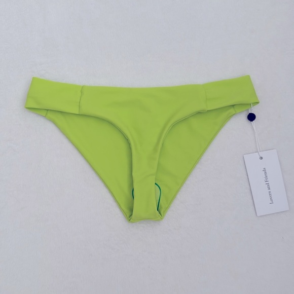 {NWT} Lovers + Friends | Neon Fun Loving Bikini Swimsuit Set Arctic Lime XXS/XS - Picture 7 of 15
